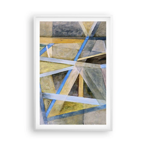 Poster in white frmae - Straight Or Slanted? - 61x91 cm