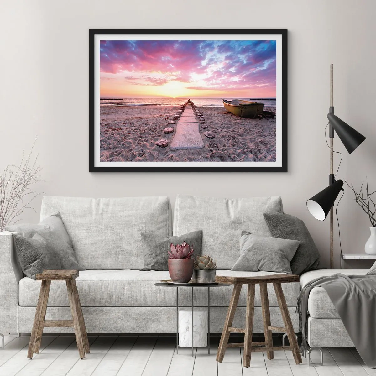 Poster in black frame - Moments of Profound Experience - 50x40 cm