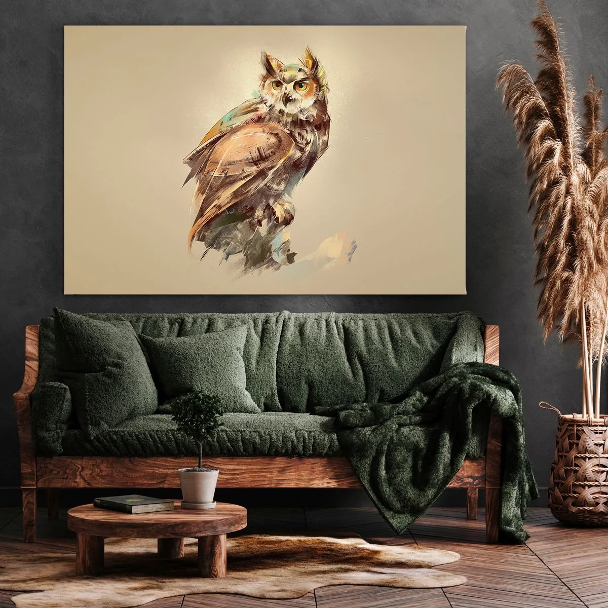 Canvas picture - The Wisest Owl - 120x80 cm