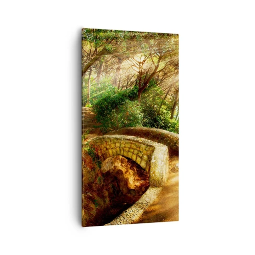 Canvas picture - From the Bridge to Enchanted Forest - 55x100 cm