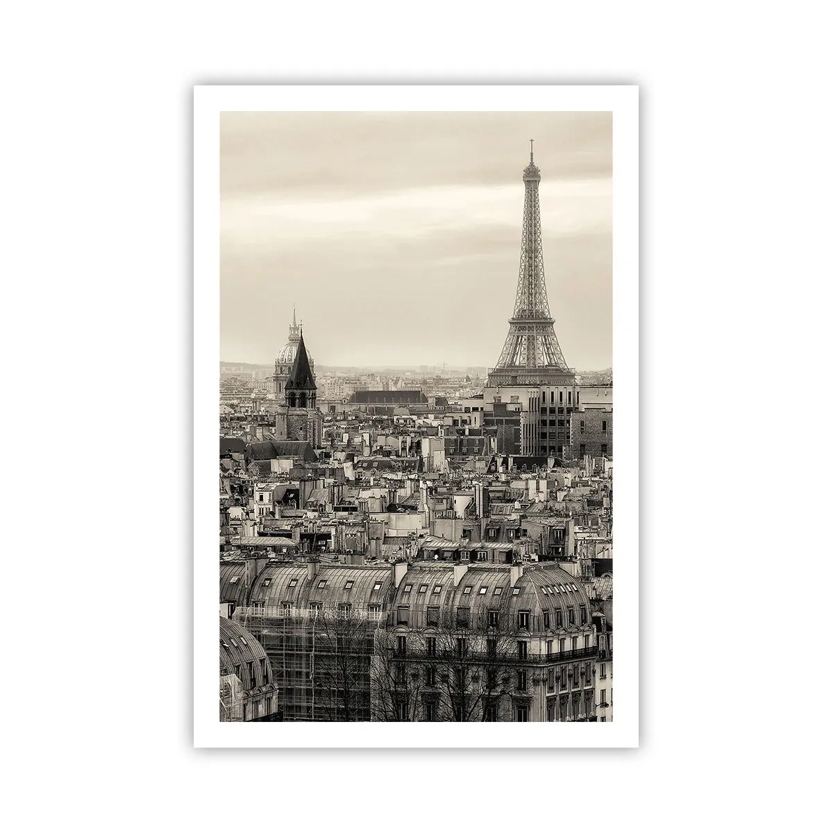 Poster - Over the Roofs of Paris - 61x91 cm