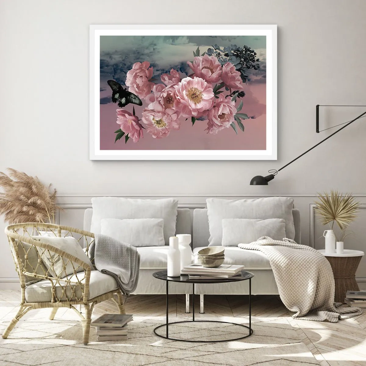 Poster in white frmae - Peak of Romanticism - 91x61 cm