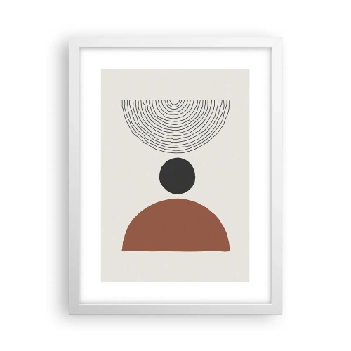 Poster in white frmae - In the Centre of Attention - 30x40 cm