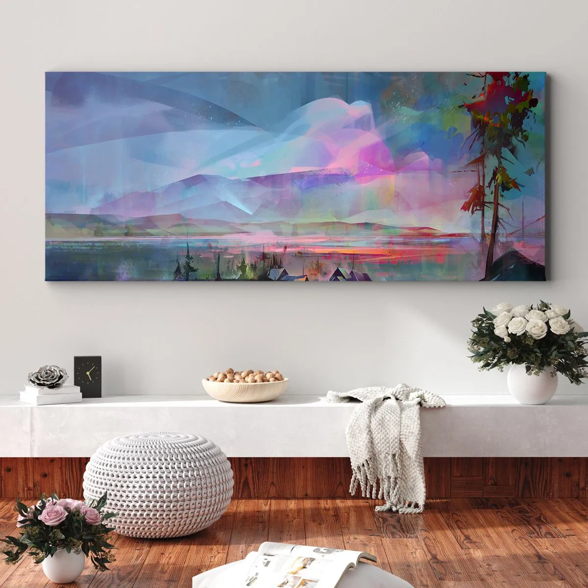 Canvas picture - Under Gentle Sky - 90x30 cm