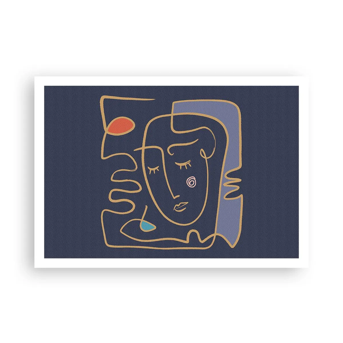 Poster - Deeply In Thoughts - 100x70 cm