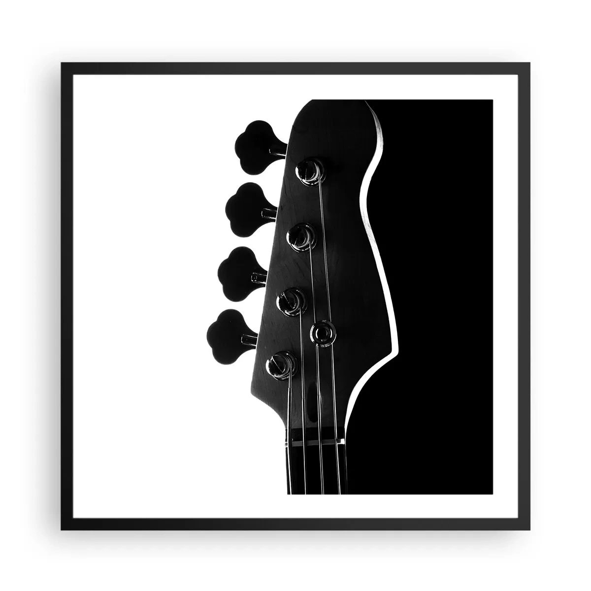 Poster in black frame - Rock Silence - 60x60 cm