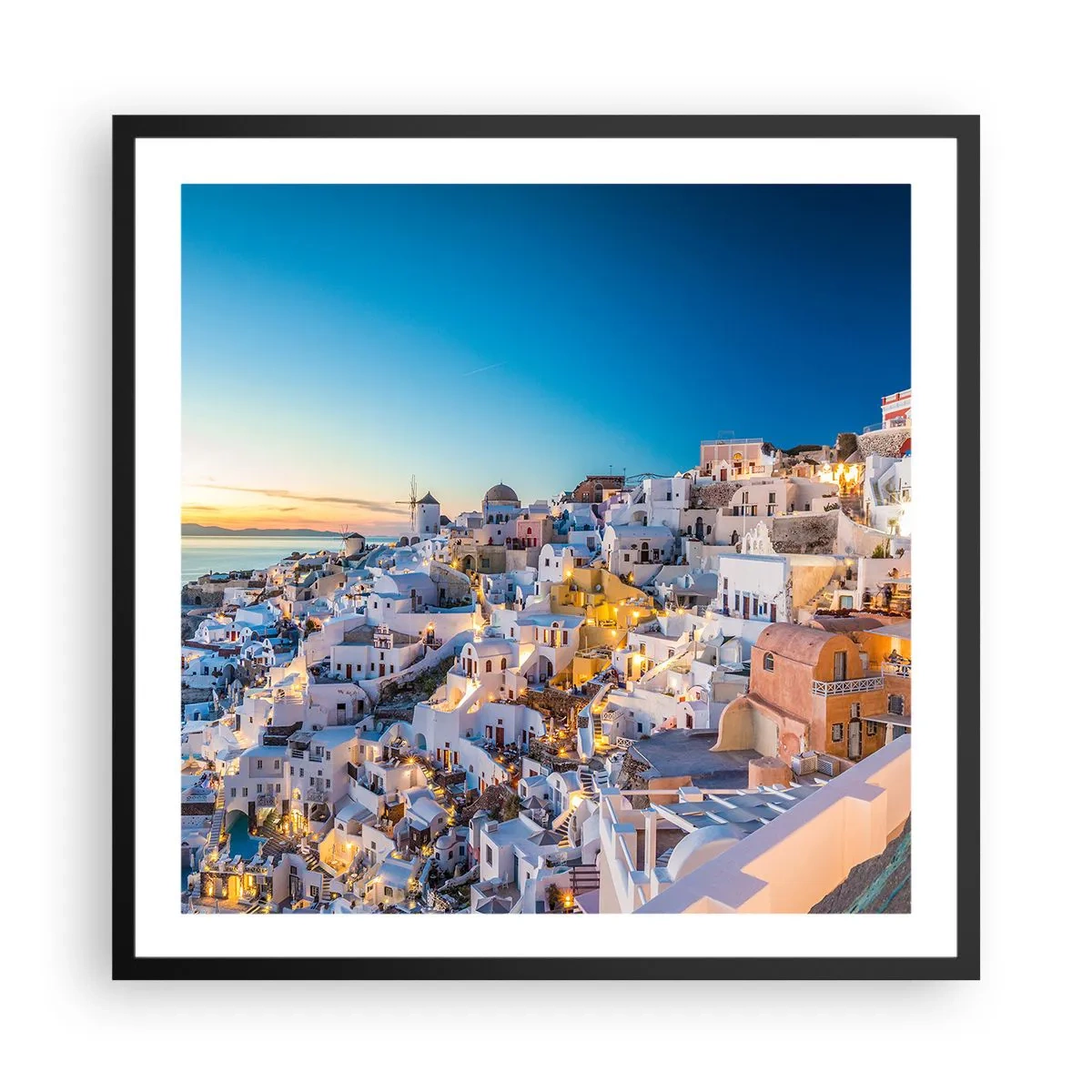 Poster in black frame - Essence of Greekness - 60x60 cm