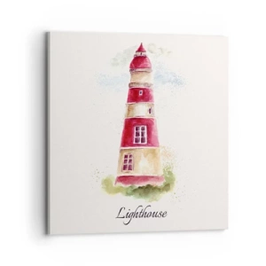 Canvas picture - Around It the Weather Is Always Nice - 70x70 cm