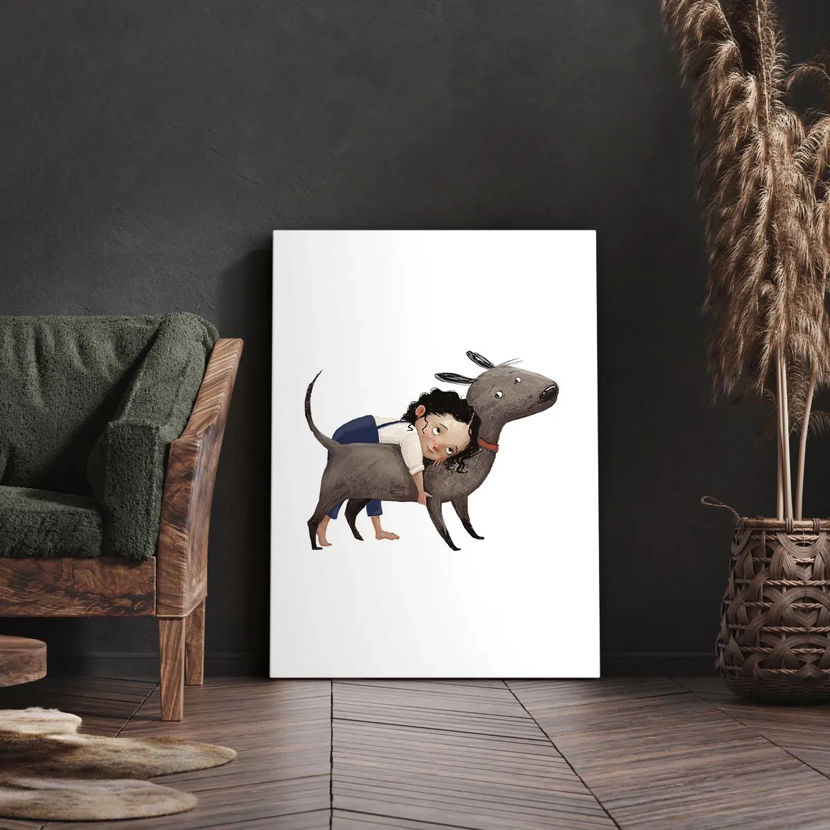 Canvas picture - Best Friends - 55x100 cm