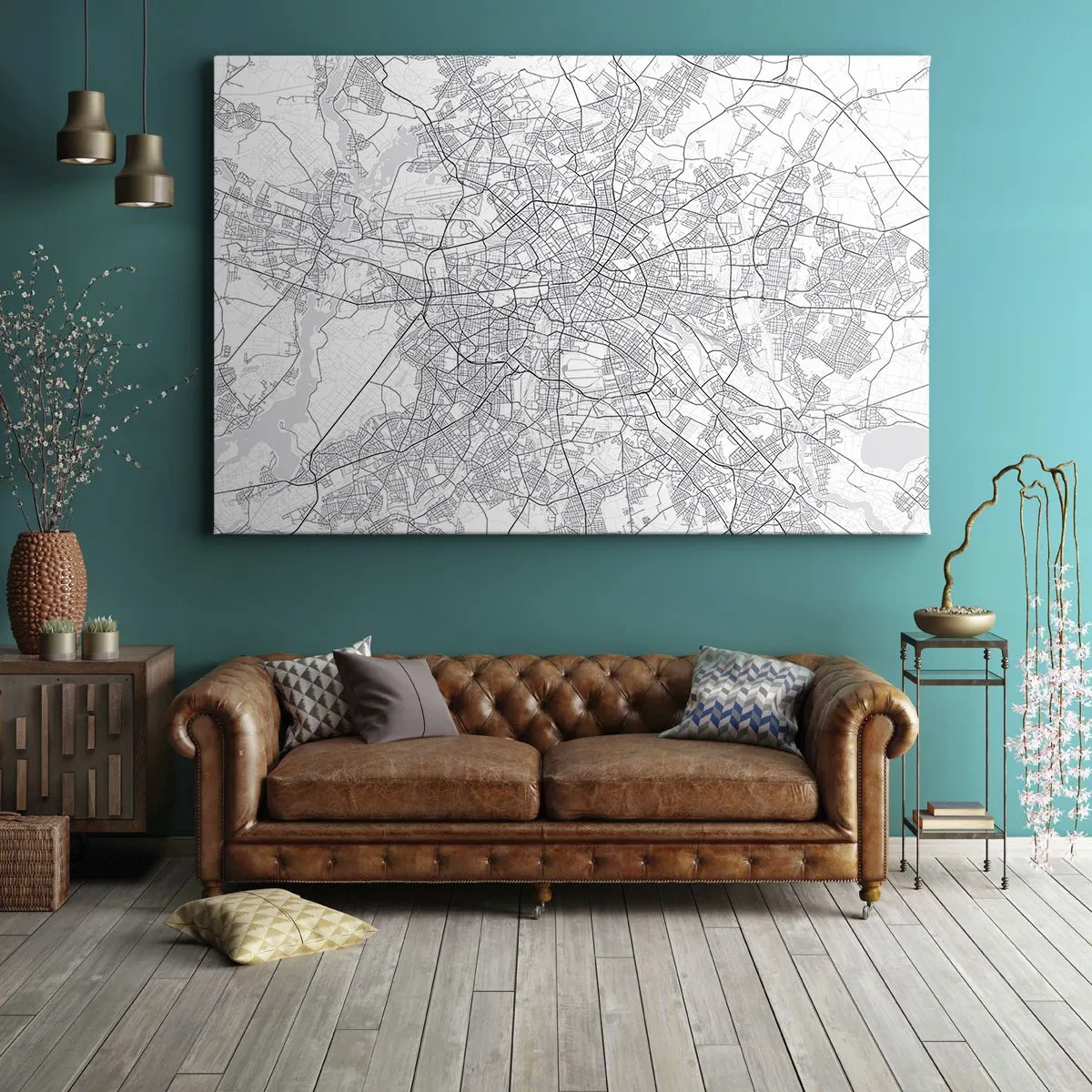 Canvas picture - Flower of Berlin - 100x70 cm