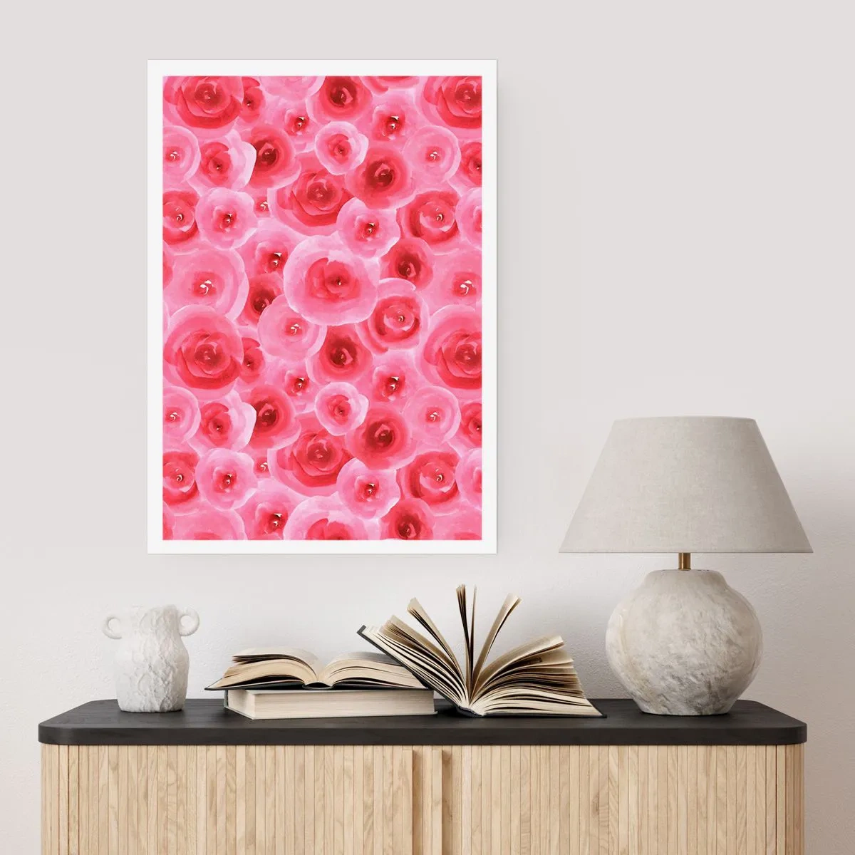 Poster - Roses at the Bottom and at the Top - 61x91 cm