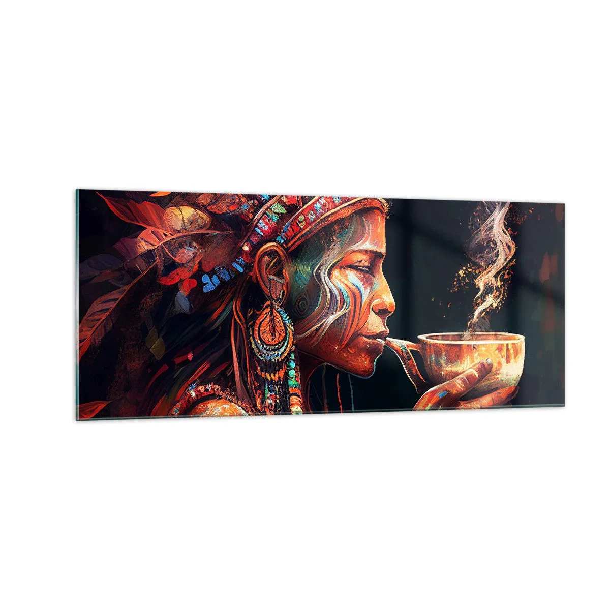 Glass picture - Magical Ritual - 100x40 cm