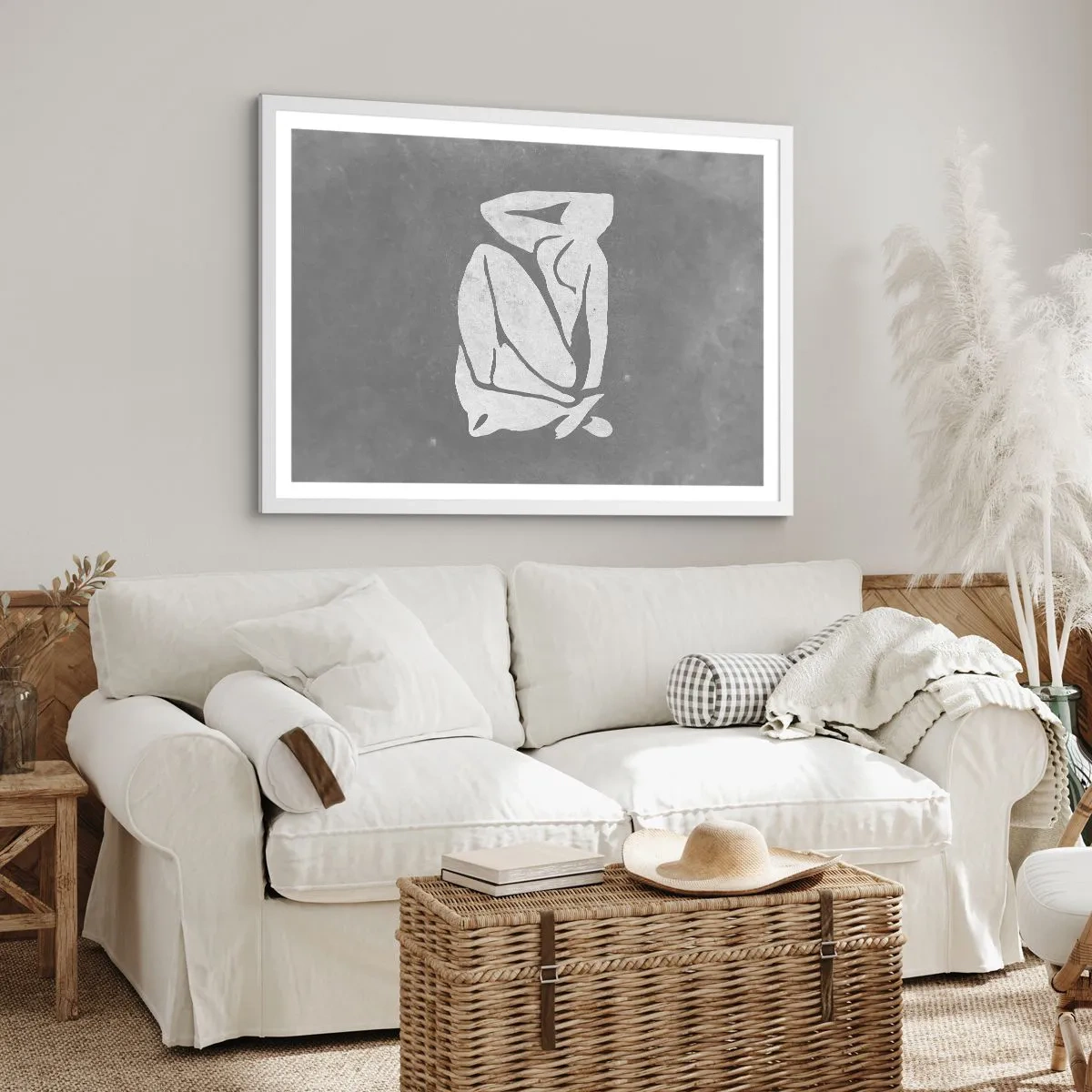 Poster in white frmae - Lost in Thoughts - 70x50 cm