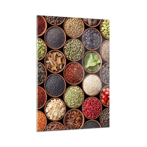 Glass picture - All Flavours of the World - 50x70 cm