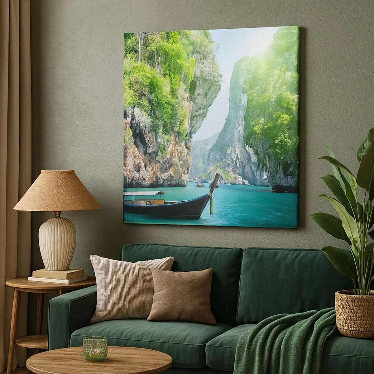 Canvas picture - Invitation for an Exotic Trip - 30x30 cm