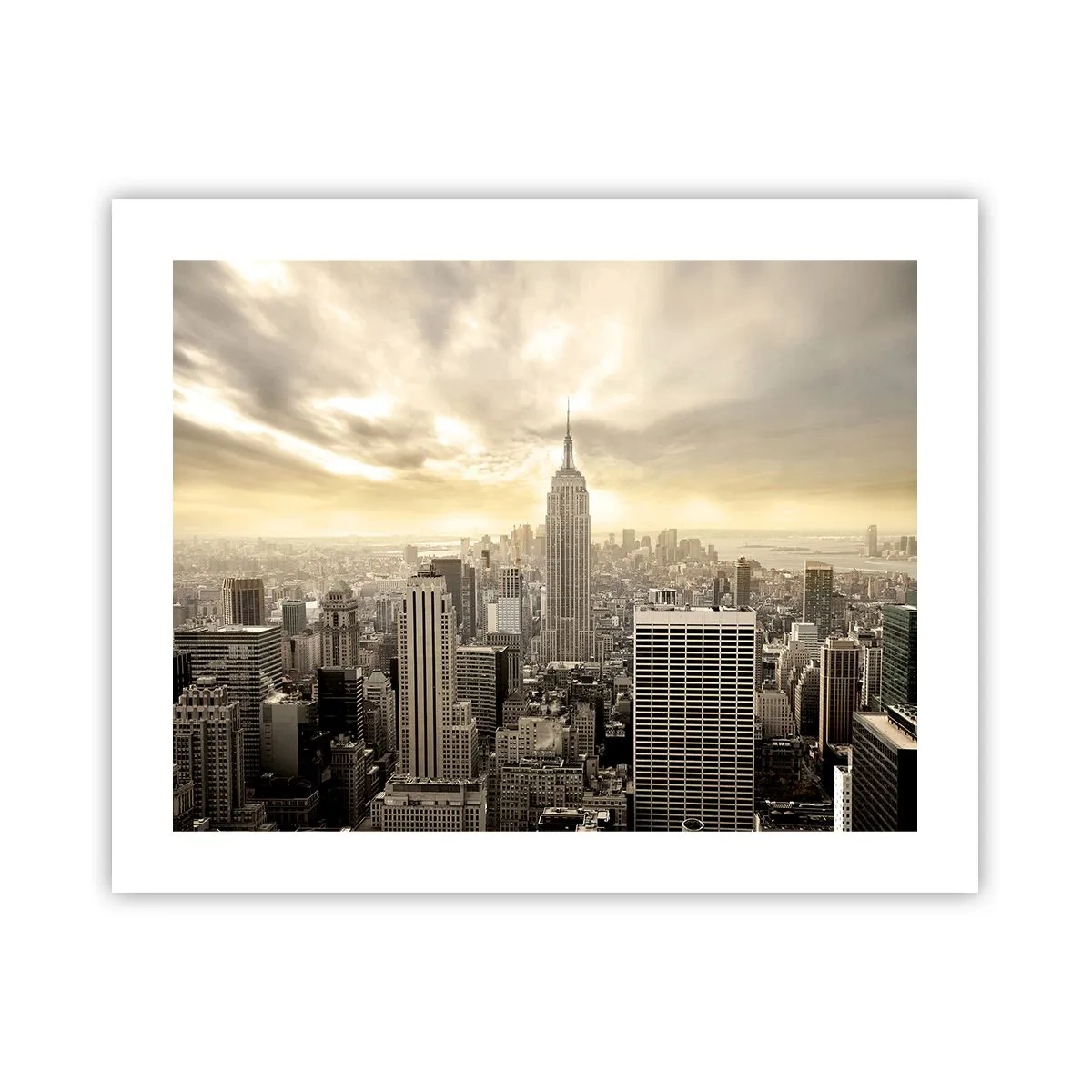 Poster - New York Woven in Grey - 50x40 cm