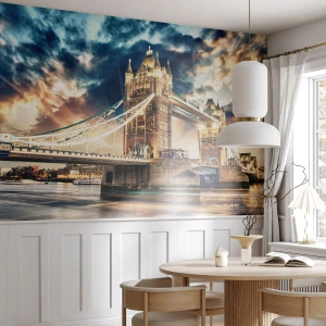 Self-Adhesive Photo Wallpaper Deluxe Sticker - Statue to Victorian Empire - City, London, Architecture - 250x175 cm