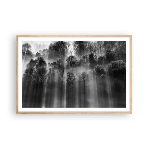 Poster in light oak frame - In the Streams of Light - 91x61 cm