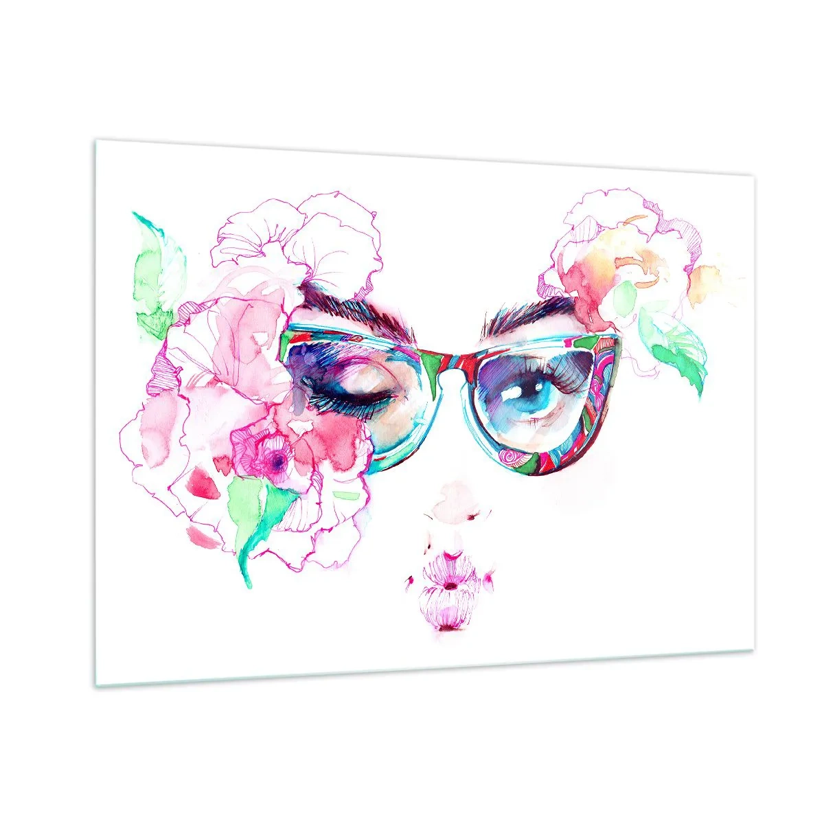 Glass picture - Tempting Promise - 100x70 cm