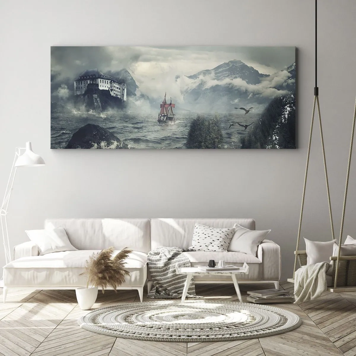Canvas picture - On Magical Waters - 140x50 cm