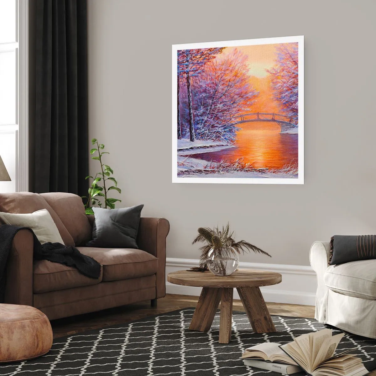 Poster - Let's Meet Here - 50x50 cm