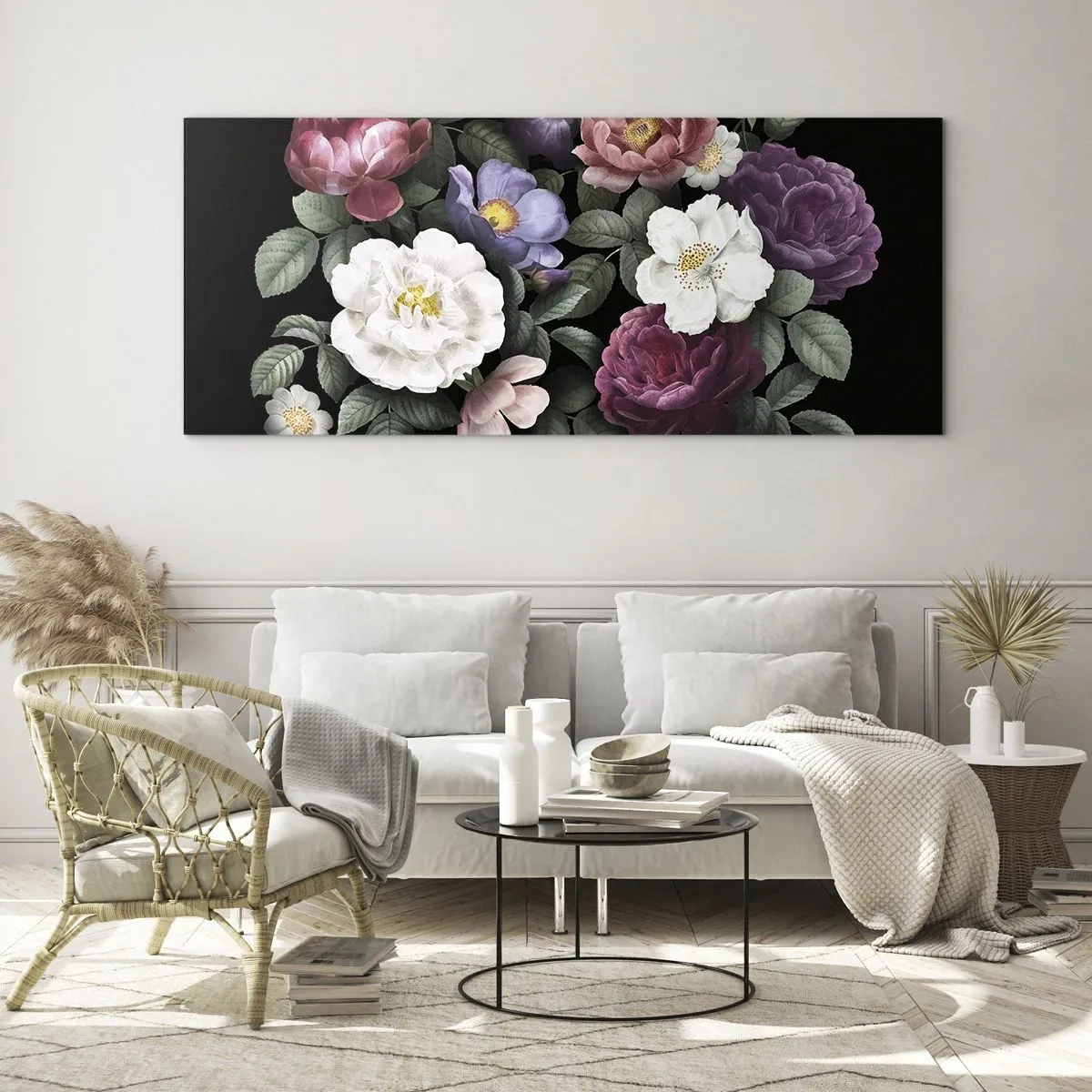 Glass picture - From an English Garden - 120x50 cm