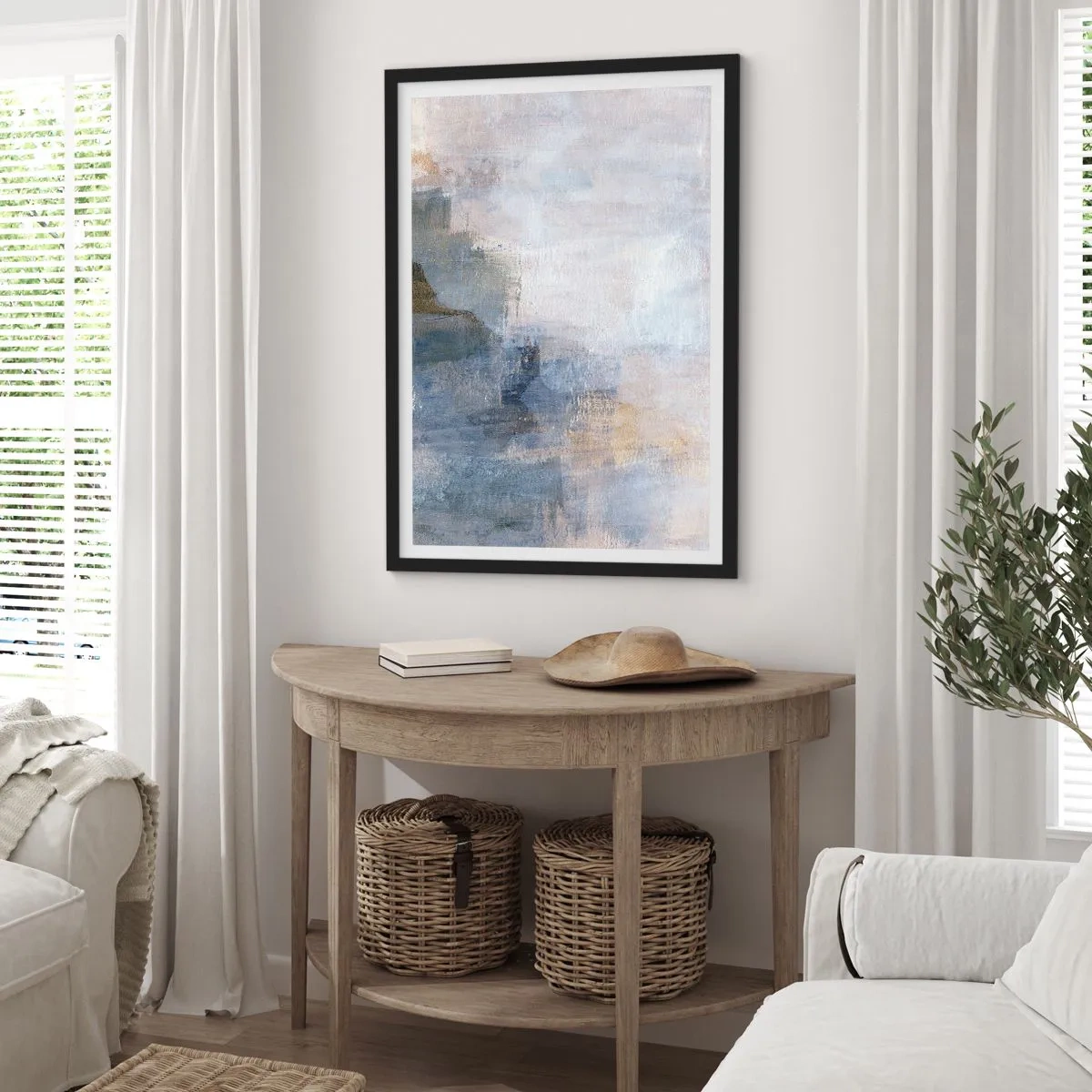 Poster in black frame - Tones and Chords of Colours - 40x50 cm