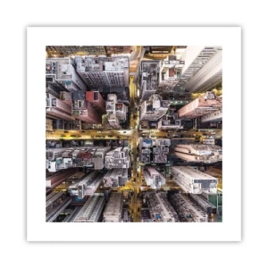 Poster - Greetings from Hong Kong - 40x40 cm