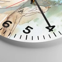 Clock face with numbers
