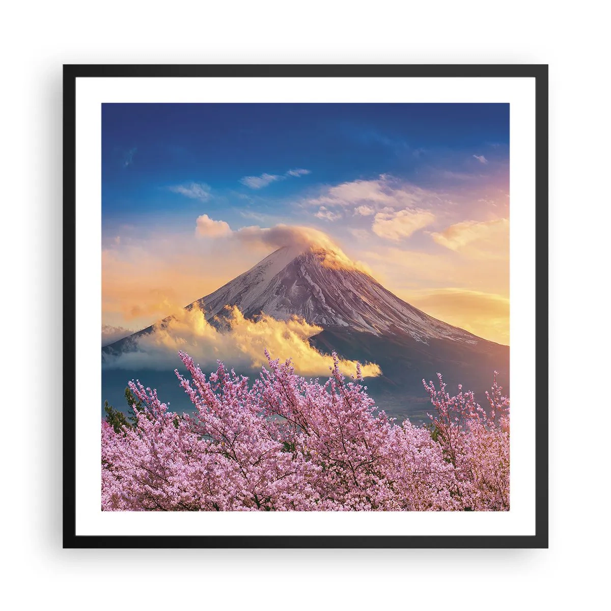 Poster in black frame - Japanese Sanctity - 60x60 cm