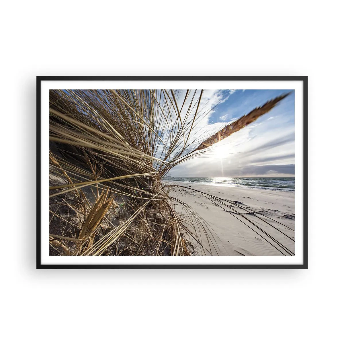 Poster in black frame - Enounter of the Elements - 100x70 cm