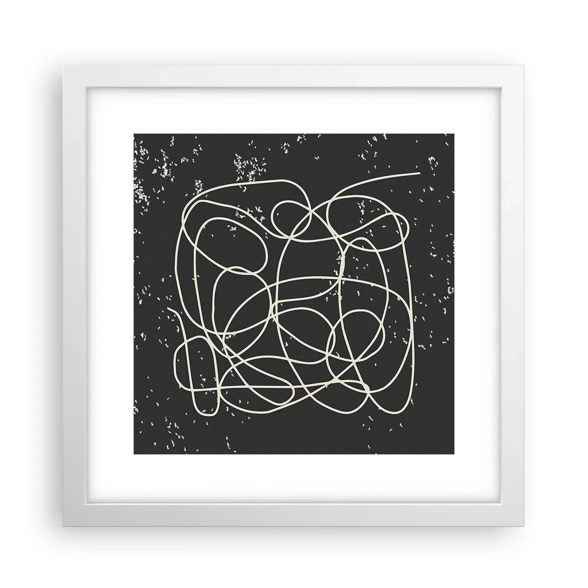Poster in white frmae - Lost Thoughts - 30x30 cm