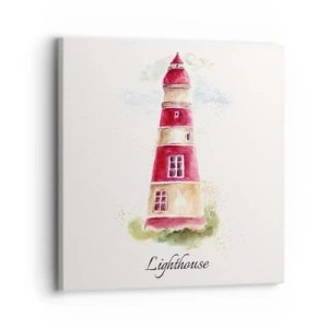 Canvas picture - Around It the Weather Is Always Nice - 30x30 cm