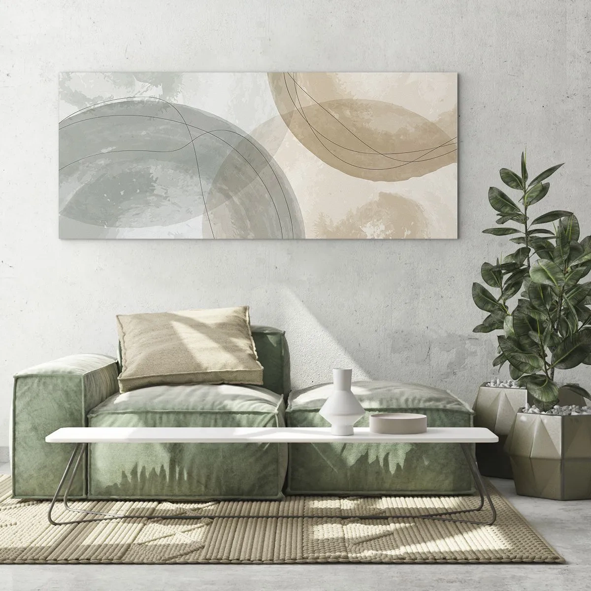 Glass picture - Permeation of Worlds - 120x50 cm