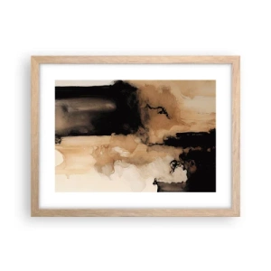 Poster in light oak frame - Intriguing Abstract - 40x30 cm