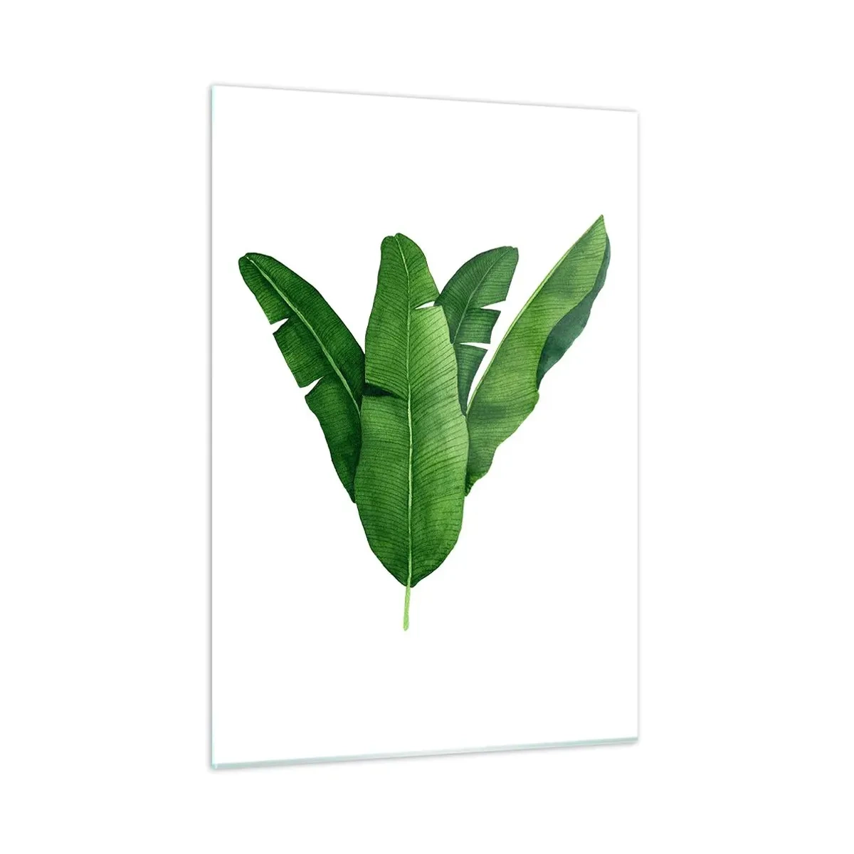 Glass picture - Green Symmetry - 50x70 cm