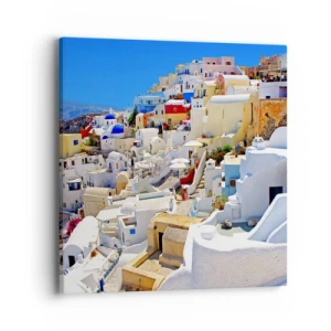 Canvas picture - Draming of a Greek Summer - 40x40 cm