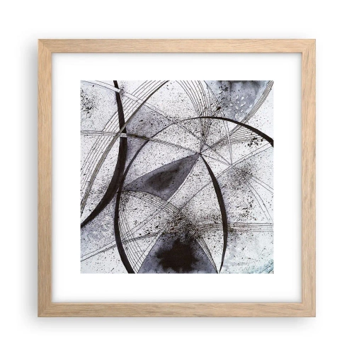 Poster in light oak frame - Futuristic Fantasy - 30x30 cm