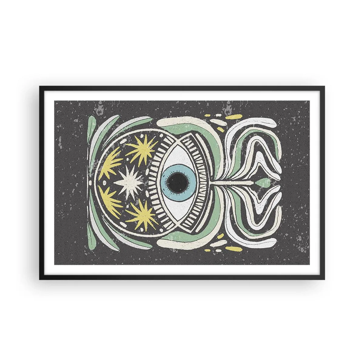 Poster in black frame - Tribal Rituals - 91x61 cm