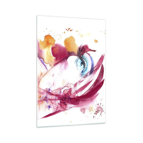 Glass picture - In Close-up the World Is Blooming  - 70x100 cm