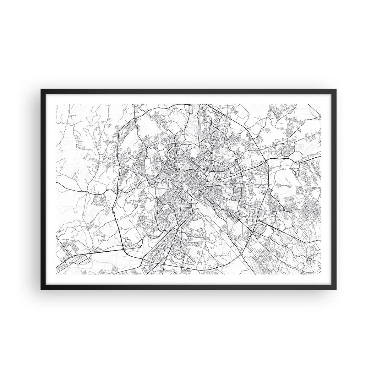 Poster in black frame - Roman Circle - 91x61 cm