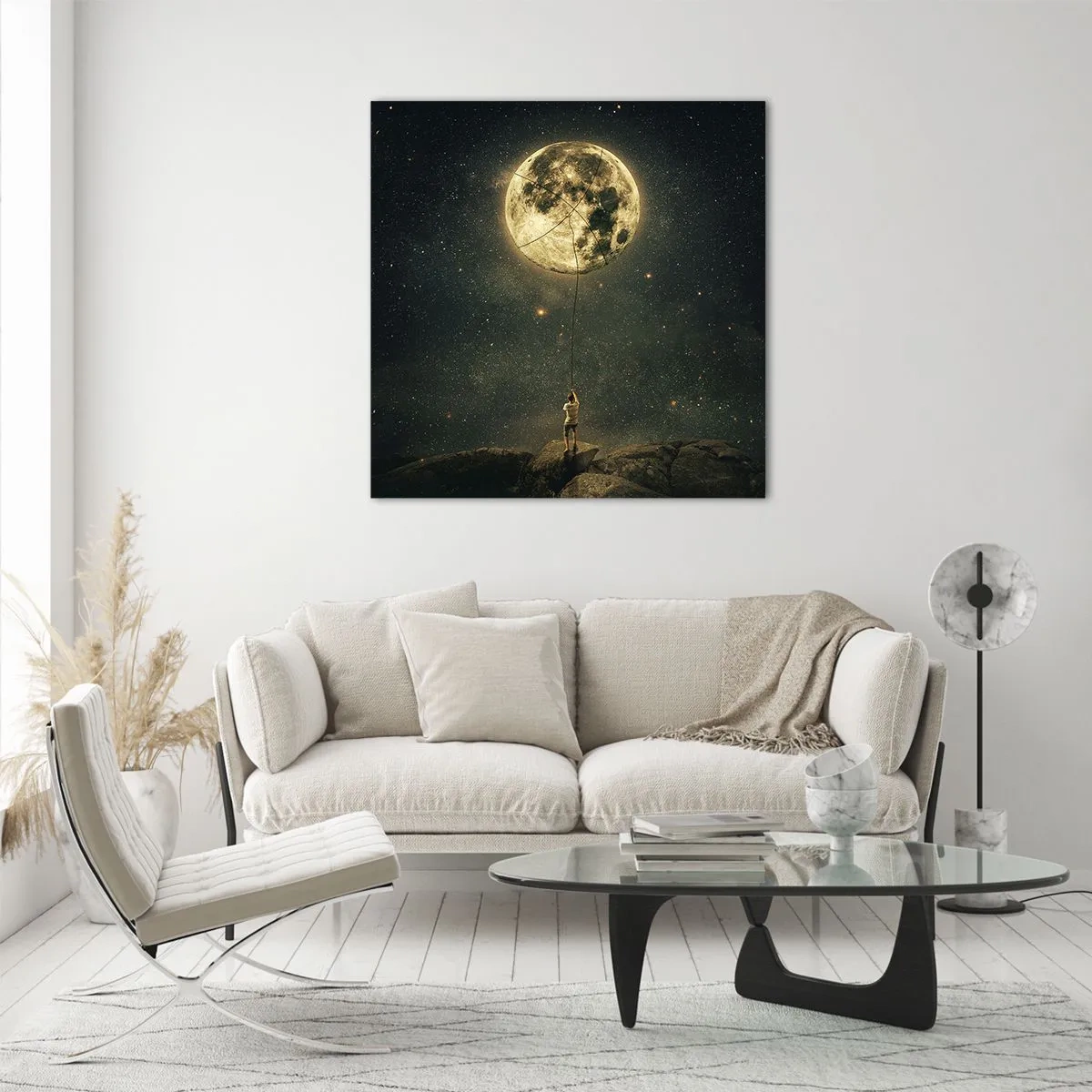 Glass picture - One that Stole the Moon - 60x60 cm