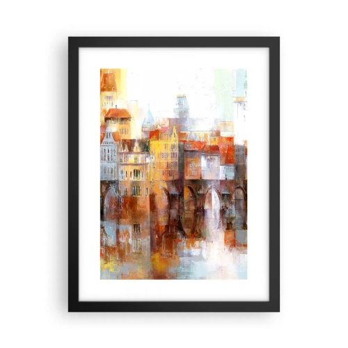 Poster in black frame - Under The Bridge It Is Also Pretty - 30x40 cm