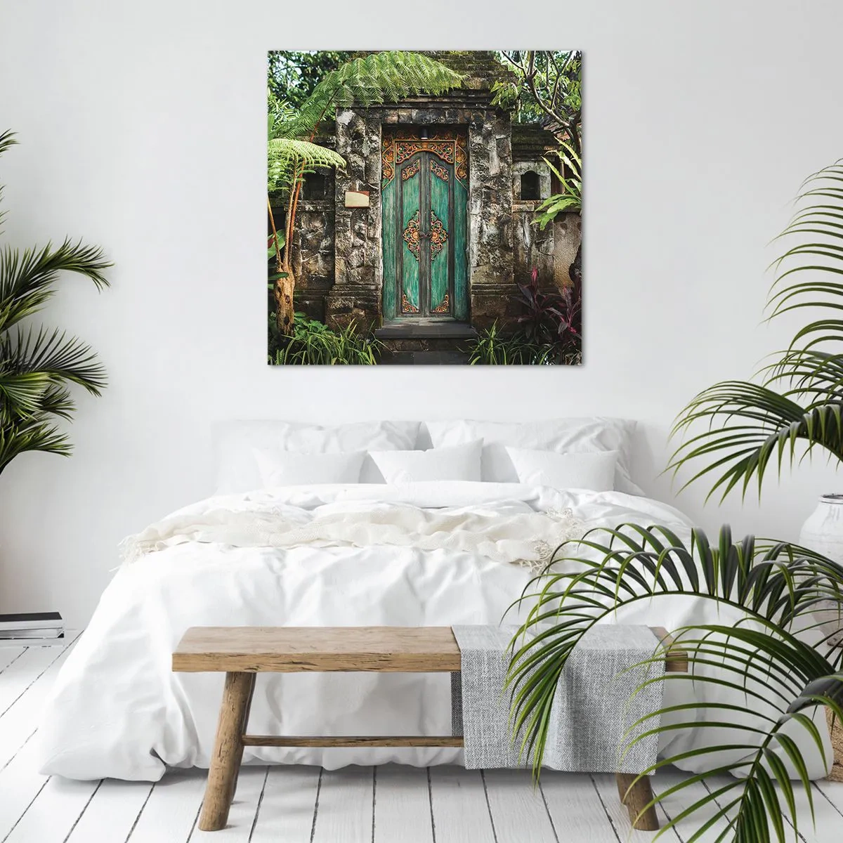 Canvas picture - Door to Exotic World - 40x40 cm