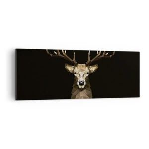 Canvas picture - Cubist Deer - 140x50 cm