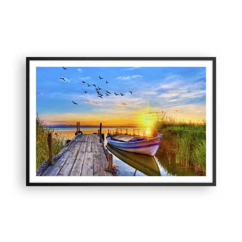 Poster in black frame - Goodbye, See You tomorrow - 91x61 cm