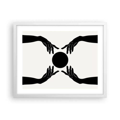 Poster in white frmae - Secret Sign - 50x40 cm