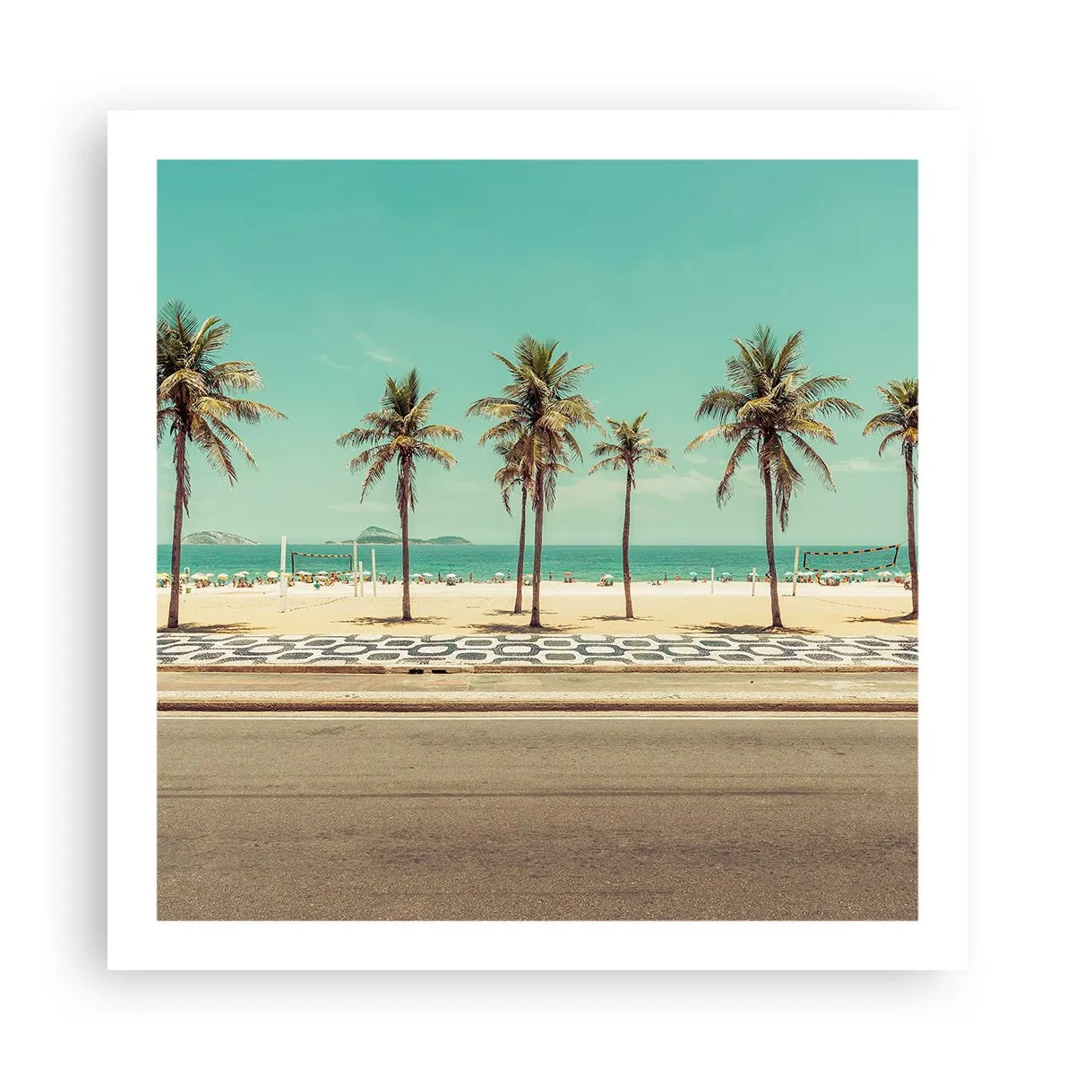 Poster - By the Beach - 60x60 cm