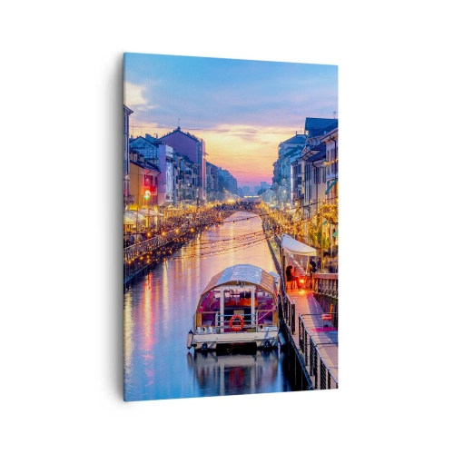 Canvas picture - Evening of Light and Fun - 70x100 cm