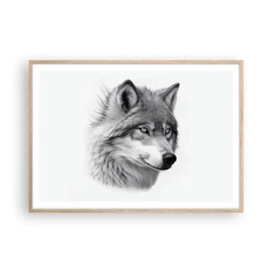 Poster in light oak frame - Alpha - Without a Doubt - 100x70 cm